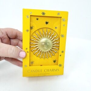NEW Anthropologie Sun Candle Charm Gold
